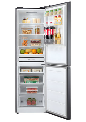 Midea Mdrb379Fgd02Silver Freestanding 50/50 Frost Free Fridge FreezerD Energy from B&Q