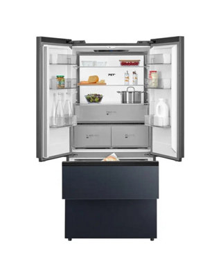 Midea Mdrf705Bie70Black American Fridge Freezer515L French DoorE Energy from B&Q