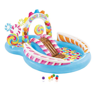 Intex 57149 Candy Play Center Paddling Pool With Games And Accessories - Image 6