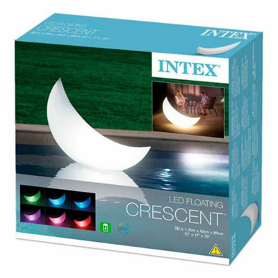 Intex Unisex White Led Floating Moon 'Crescent Light' For Garden Lighting In - Image 4