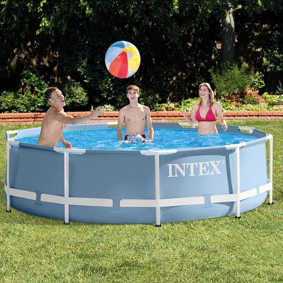 Intex 10Ft X 30In Prism Frame Pool Black 26700Np from B&Q