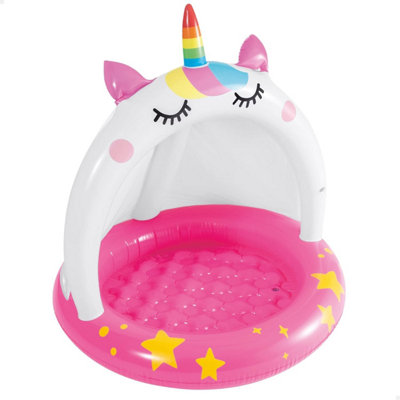 Intex 58438 Unicornium Inflatable Pool With Ceiling And FloorBaby Measures 40 In Diameter 40 HighIncludes Repair Patch45 from B&Q