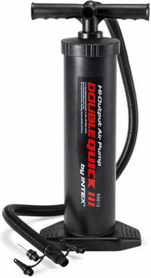 B&Q - Air Hand Pump For AirbedsBoatsIntex Double Quick Iii Hand PumpBlack