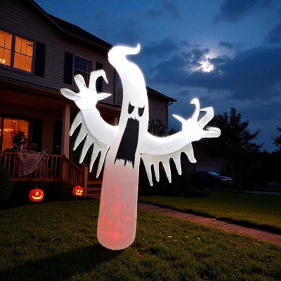  - 8Ft Inflatable Light Up Scary Haunted Ghost