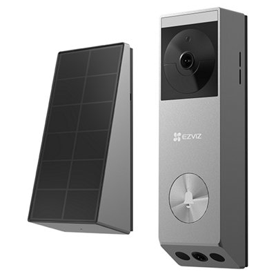 Ezviz Ep3X Pro 2K Battery-Powered Video Doorbell With Solar Panel from B&Q