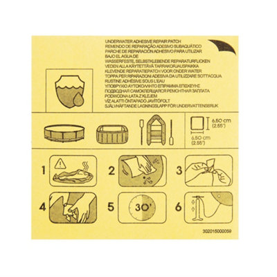 Bestway Underwater Adhesive Repair PatchSwimming Pool Patch Repair Kit from B&Q