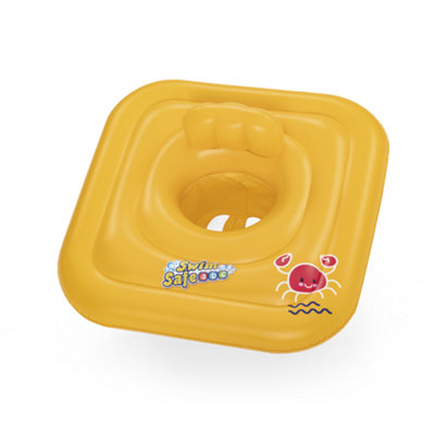 Bestway Swimming Float Kids Inflatable Square 3-Ring Inflatable Baby Boat from B&Q