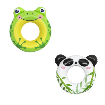 Bestway Splashpals Multicolour Round Animal Print Inflatable Pool Ring