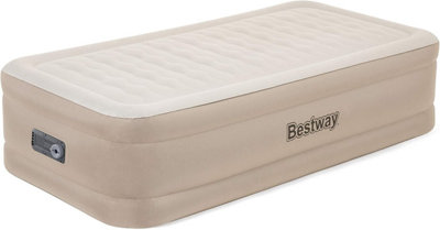B&Q - Inflatable Twin Airbed MattressBestway Fortech 1.91M W/ Built-In Ac Pump