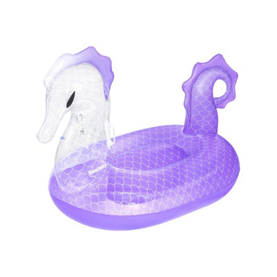 Bestway Inflatable Royal Seahorse Ride-On, Swimming Pool Raft, Pool Lounger