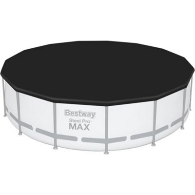 Bestway 15Ft Round Swimming Pool CoverBlack from B&Q