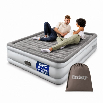 Bestway Tritech King Airbed With Built-In Pump, Wave Beam And Fast Inflation