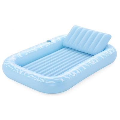 Bestway Inflatable Tanning LoungeSwimming Pool FloatSun Tanning Pool Floatie from B&Q