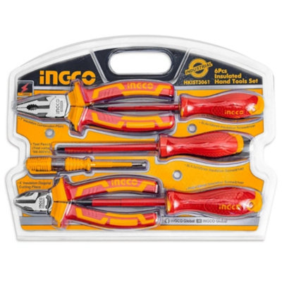 Ingco Industrial 6-Piece Insulated Hand Tool Set from B&Q