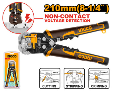Ingco Automatic Wire Stripper 4-In-1 With Voltage Detection from B&Q