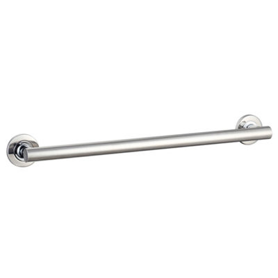 Evekare Linear Silver Effect Straight Wall-Mounted Grab Rail (L)600mm from B&Q