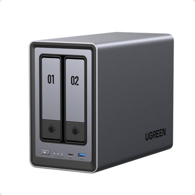  - Ugreen Nasync Dxp 28002-Bay Desktop NasIntel N 100 Quad-Core Processor8 Gb Ddr 5 Ram2.5 Gbe Ethernet2 X M.2 Nvme Slots