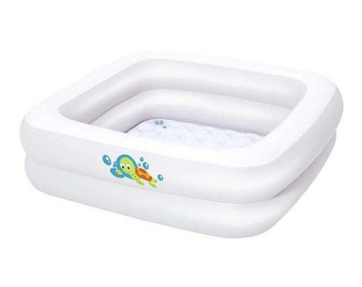 Inflatable Paddling Swimming Pool For Children 86X86X25Cm Bestway 51116 from B&Q