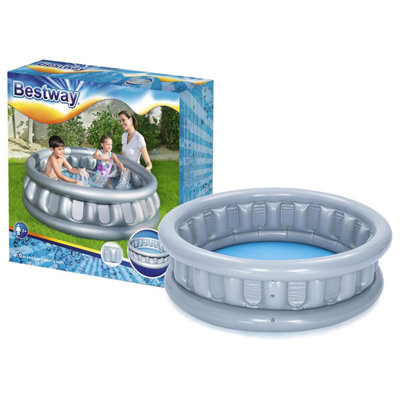 Bestway Spaceship Design Above Ground Pool With Repair Patch For Kids, 157X41 Cm