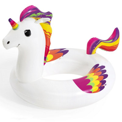 Bestway Fantasy Unicorn Pool Float, Inflatable Rubber Ring for Kids - Image 4