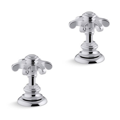 Mira Kohler Artifacts Prong Bathroom Basin Tap Handles Only Polished Chrome from B&Q