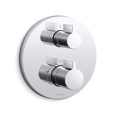 Mira Kohler Components Modulo Thermostatic Bath Shower Valve Trim Twin Lever Handles from B&Q