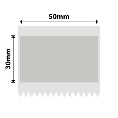 B&Q - Nb675NiimbotB1 / B21 / B3S / B450X30mm230 Silver Transparent Labels