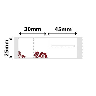 B&Q - Nb206NiimbotB1 / B21 / B3S / B425X75mm100 Red Cloud Jewellery Labels