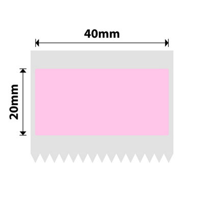 B&Q - Nb751NiimbotB1 / B21 / B3S / B440X20mm320 Pink Labels