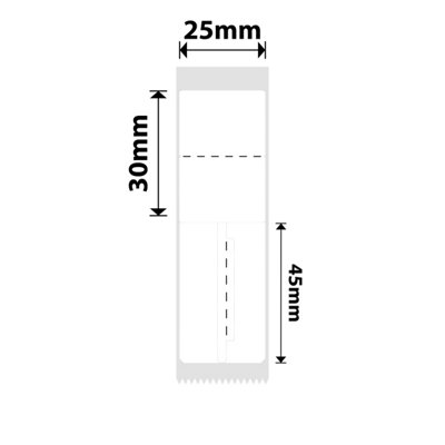 B&Q - Nb286NiimbotB1 / B21 / B3S / B425X75mm100 White Jewellery Labels