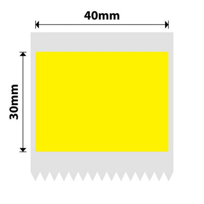 B&Q - Nb222NiimbotB1 / B21 / B3S / B430X40mm230 Yellow Labels