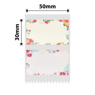 B&Q - Nb679NiimbotB1 / B21 / B3S / B450X30mm230 Sunny Flower Blossoms Labels