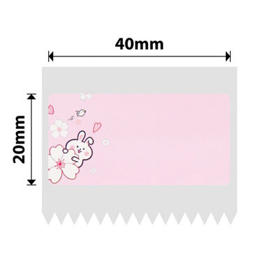 B&Q - Nb219NiimbotB1 / B21 / B3S / B440X20mm320 Pink Rabbit Labels