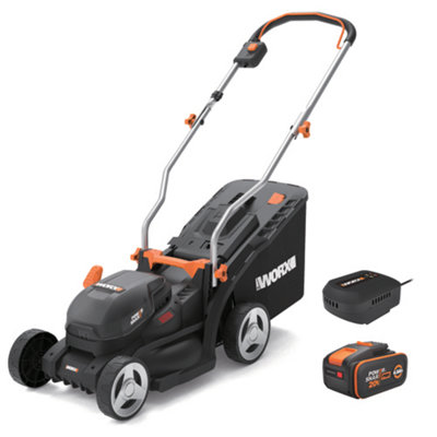 Worx 20V Cordless Brushless 33Cm Lawnmower Wg733E from B&Q