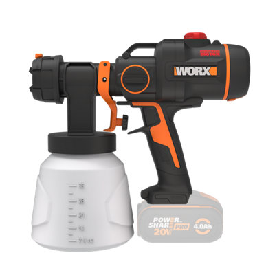 Worx 20V Hvlp Paint Sprayer (Bare Tool) Wx020.9 from B&Q