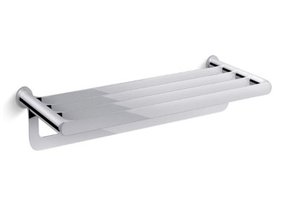 Mira Kohler Avid 24" Hotelier Double Bathroom Towel Shelf Rail Holder Chrome Plated from B&Q
