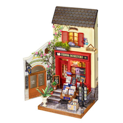 Rolife Vienna Bookstore DIY Miniature Dollhouse DG183 - Image 3