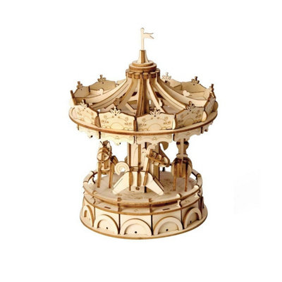 B&Q -  3D Wooden Merry-Go-Round Puzzle Kit
