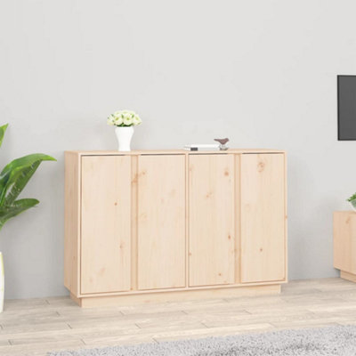 B&Q -  Sideboard 120X35X80 Cm Solid Wood Pine