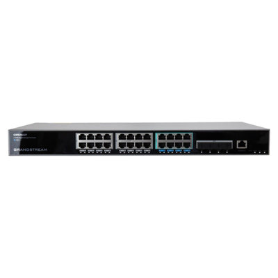Kenable Grandstream 24 Port Poe++ 2.5Gbe Capable Layer 3 Managed Ethernet Network Switch from B&Q