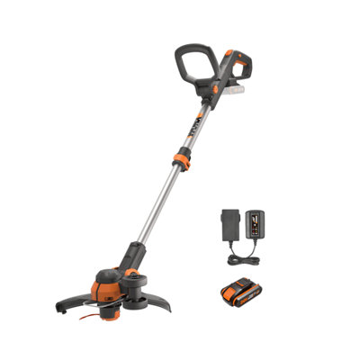 Worx 20V Cordless 30Cm Grass Trimmer With 2X 2.0Ah Batteries And A Charger Wg163E