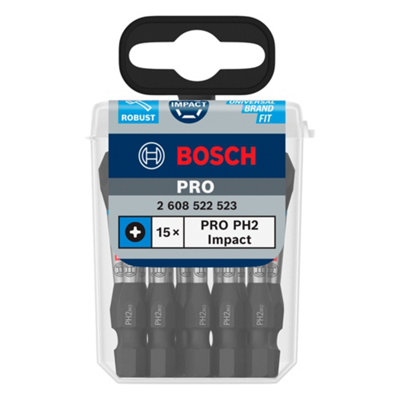 B&Q -  Ph2 Screwdriver Bits (L)55mm