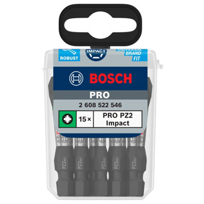 B&Q -  Pz2 Screwdriver Bits (L)55mm