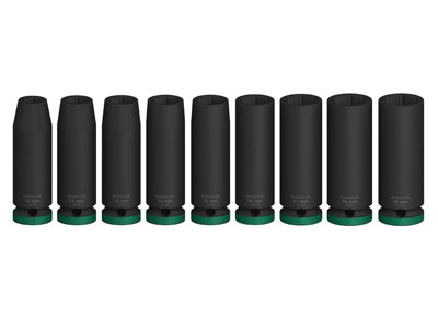 B&Q -  Nutsetters & Sockets Sets Pro Impact Socket Set 1/2" Deep 9Pcs 2608003039