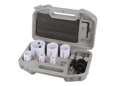 Bosch 2.608.594.612 Multi Material Hole Saw Plumbers Set9 Piece Bpa608594612 from B&Q