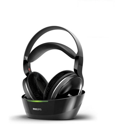 B&Q -  Shd8850 Black Wireless Over-Ear Rf Hi-Fi Tv Headphones Includes Free Gift