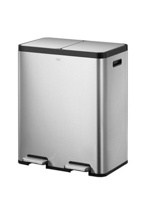 Eko Ecocasa Recycling Bin 30+30L Stainless Steel Recycling Bin from B&Q