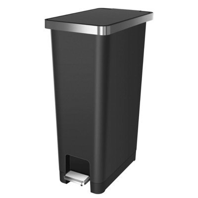 B&Q -  Hana Recycler Pedal Bin Black 45L