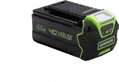 Greenworks Tools 40V Battery G40B4 Li-Ion 40V 4Ah Rechargeable Battery For 40V Greenworks Products from B&Q