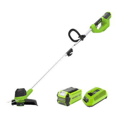 Greenworks 40V 30Cm Cordless Front Mount Grass Trimmer (2Ah Battery & 2A Charger) from B&Q